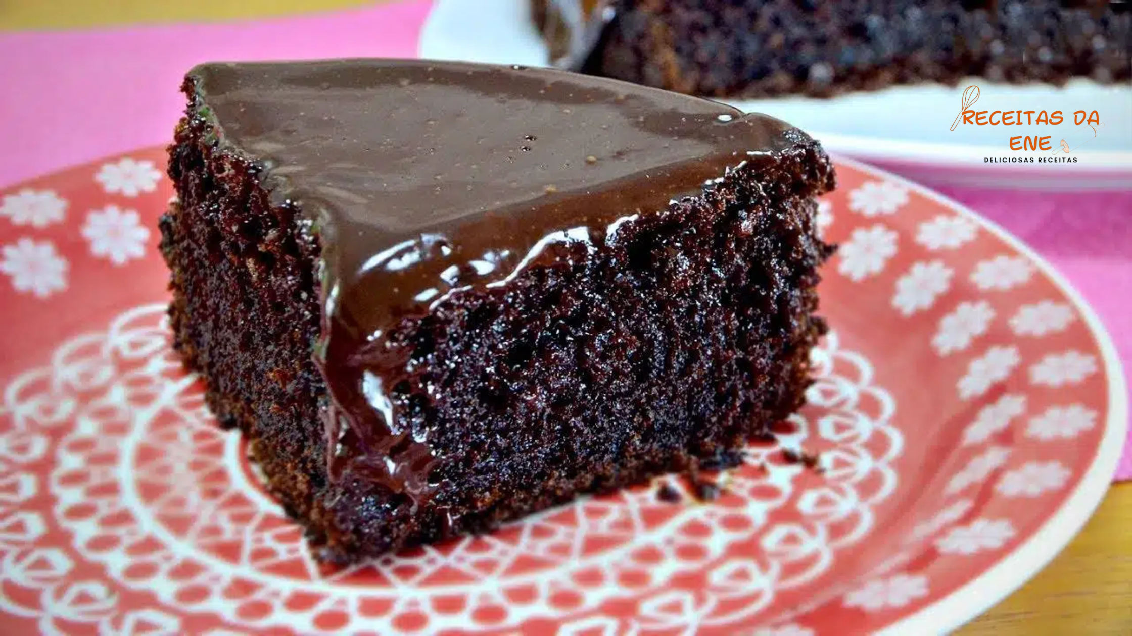 Bolo de chocolate delicioso